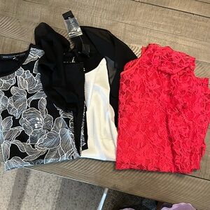 Lot of 3 White House Black Market shirt